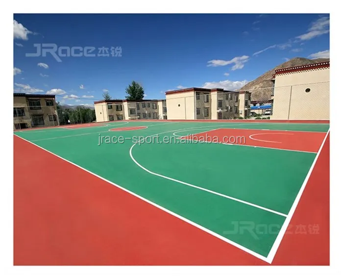 Rubber Material Basketball Court For Sports Flooring