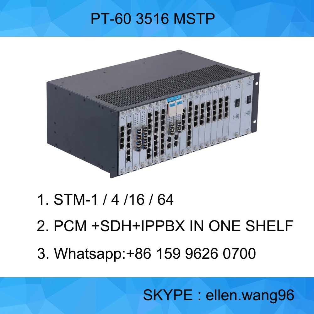 
MSTP transmission equipment PCM and SDH fiber optical mux 