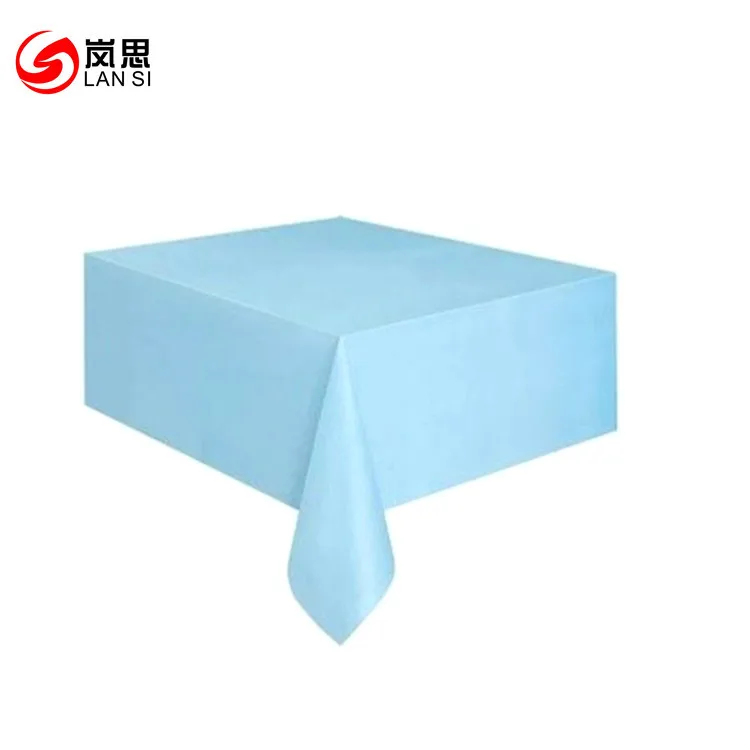 6 Pack Heavy duty solid PEVA disposable thick plastic party tablecloth 54*108inch