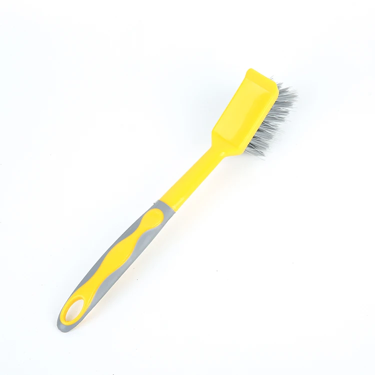 High quality kitchen tools creative plastic square brush head cleaning dish brush with long handle
