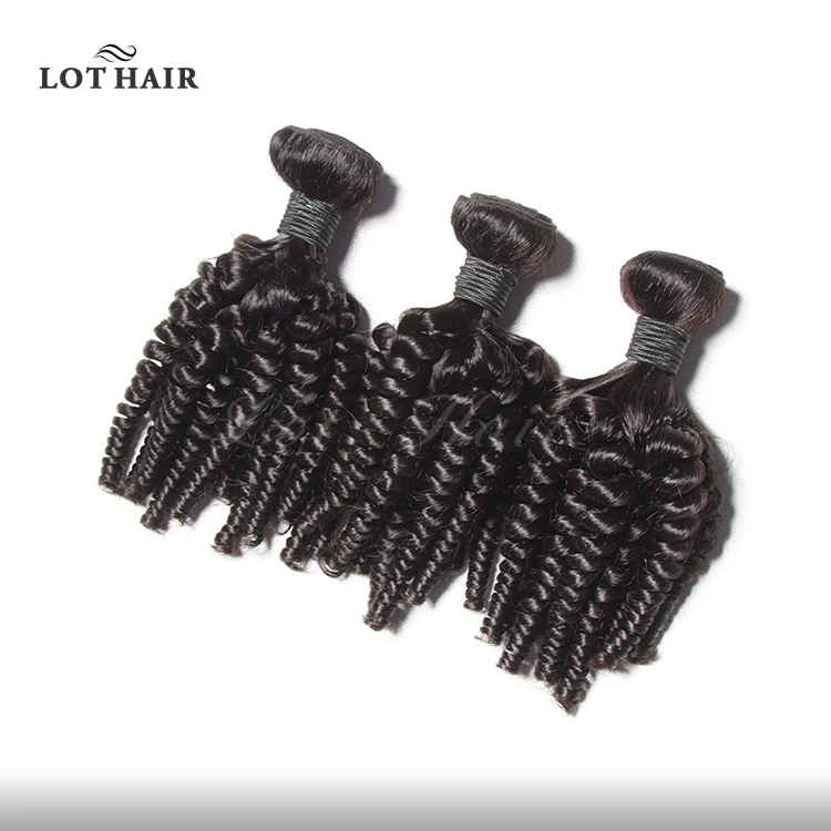 Wholesale Top Grade Unprocessed Sexy Aunty Bouncy Hair Dubai