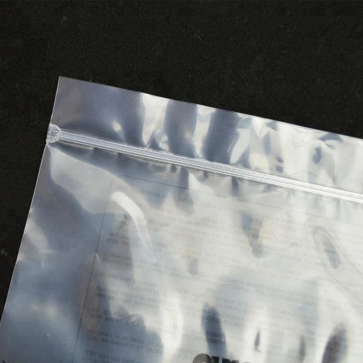printed clear plastic polyethylene custom polythene polypropylene poly bag packaging for clothes
