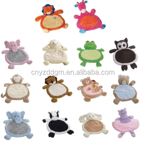 high quality elephant monkey animal shape plush baby gym floor mat/cow lion giraffe shape soft plush Baby Crawl Play Mat