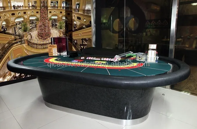 Luxury baccarat table Casino High quality Deluxe Professnional roulette wheels electronic LED Poker Customize