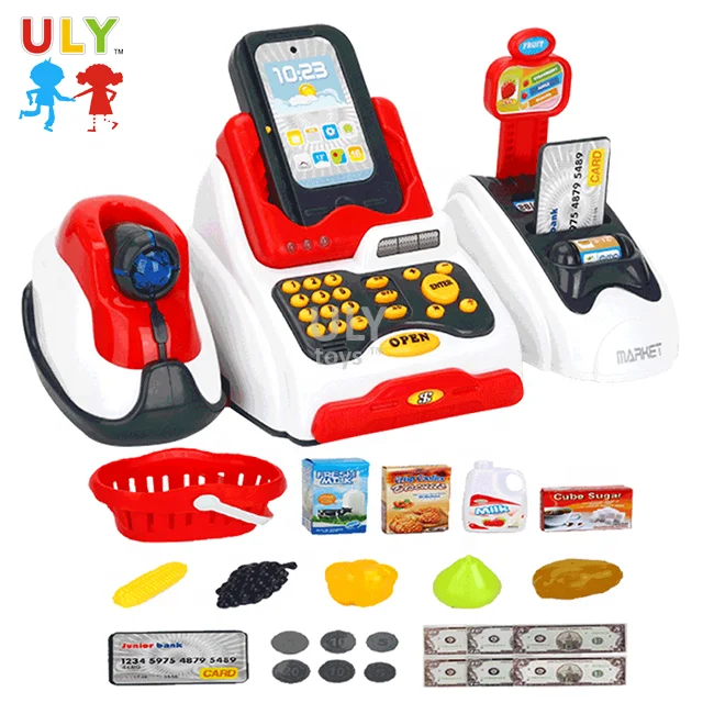 Умный обучающий кассовый набор для супермаркета, кассовый аппарат, игрушка для детей