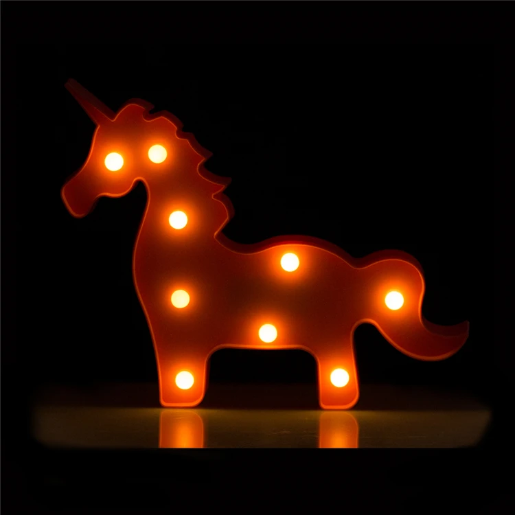 2018 Популярные батарейках письмо светодиодные мини-один лампы на стенах шатер света