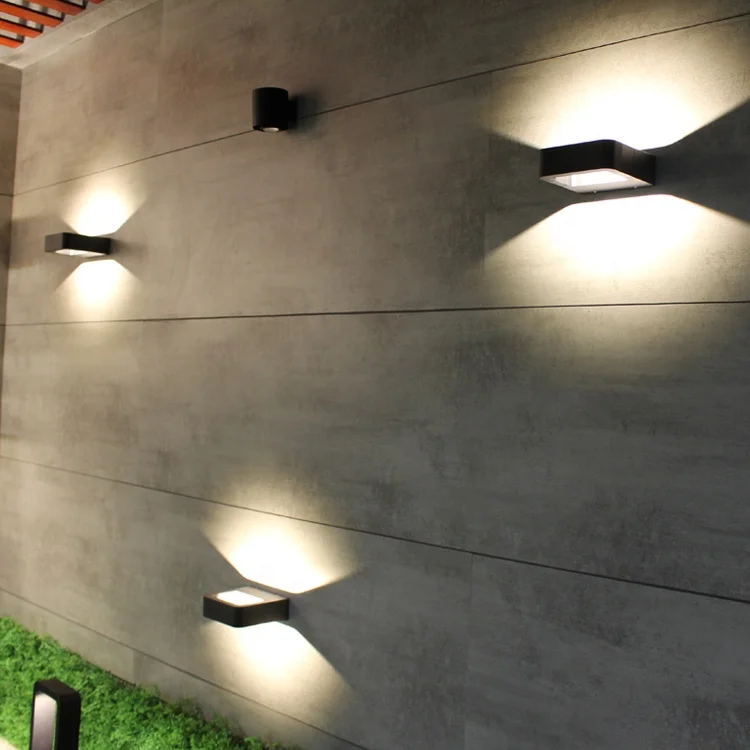 7W COB aluminum led ip65 wall light up down outdoor decorative lighting
