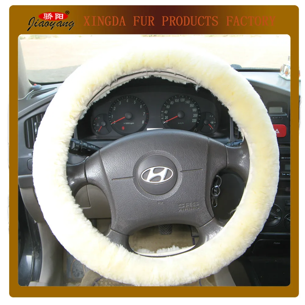 100% sheepskin steering wheel braids