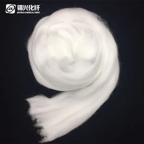 Nylon staple fiber tops for yarn spinning 3D*88mm 98mm 102mm 120mm  semi-dull raw white