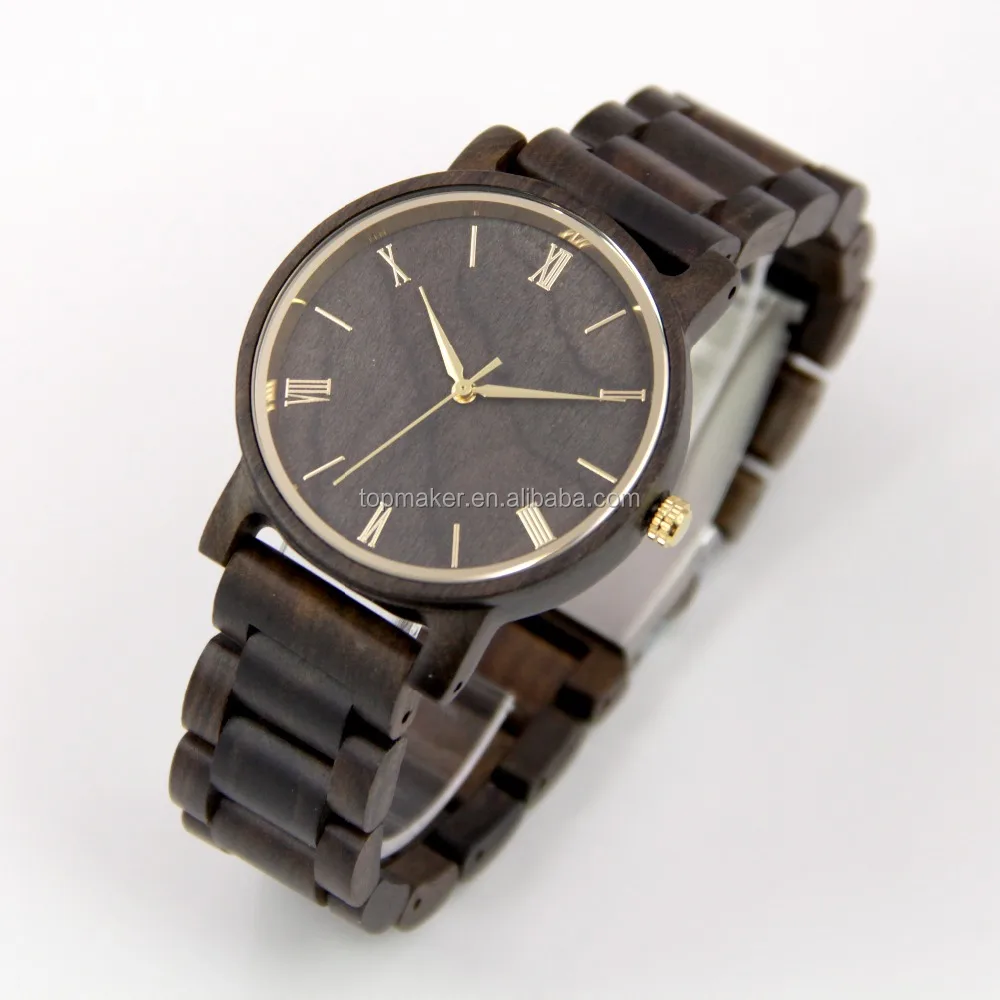 Mens Wooden Watch Natural Wood Face Watch Customize Logo Best Gift