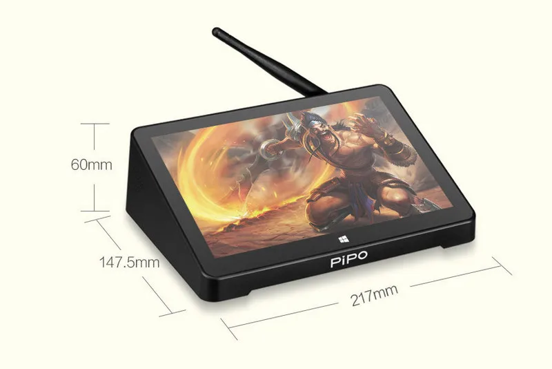 Оригинал PiPO X8 Set Top Box 2 ГБ/64 ГБ Выигрывает 10 + Android 4.4 Dual OS 7 Дюймов Сенсорный Экран Intel МИНИ ПК