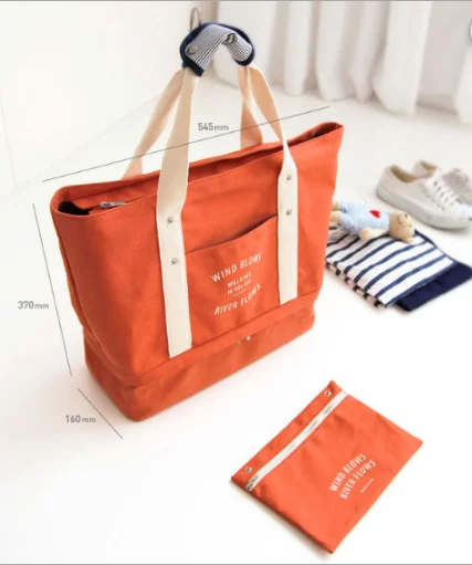 Canvas clothing shoes storage bag mummy bag