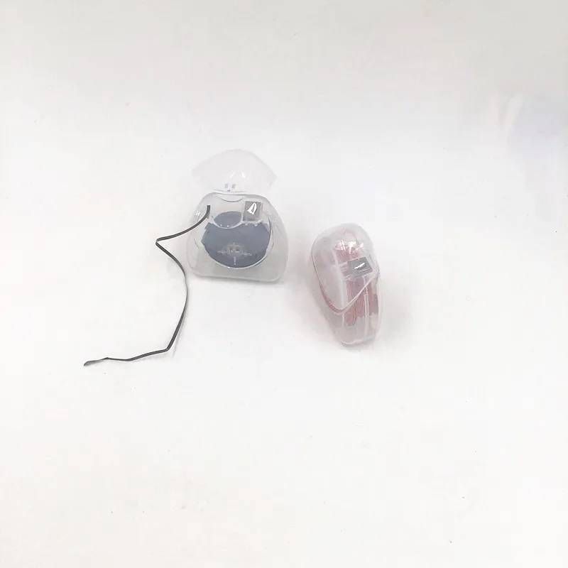 Oral Care Dental Floss 50m Triangle Dispenser in Blister Card Mint Flavored Unwaxed for Teeth Cleaning