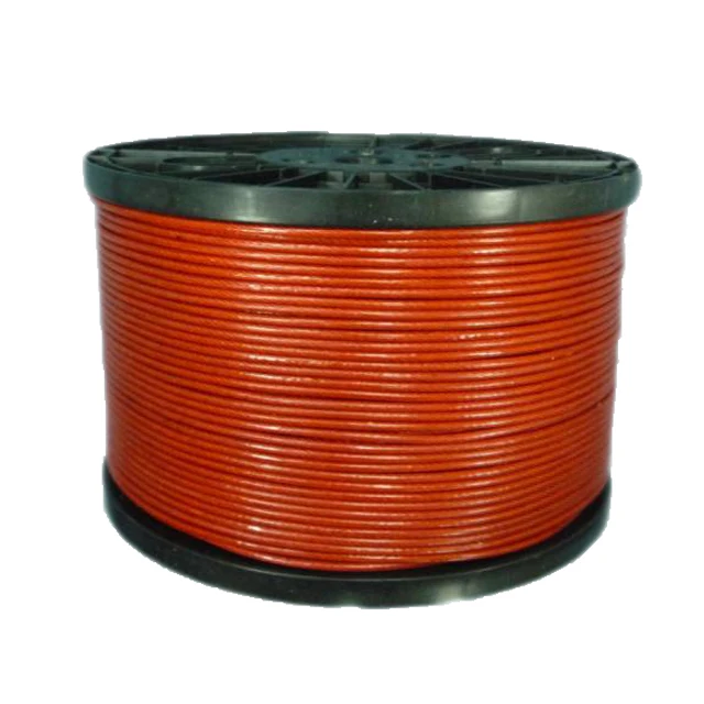 1/2/3/4/5/6/8mm white/red/blue color of nylon coated 316 stainless wire rope