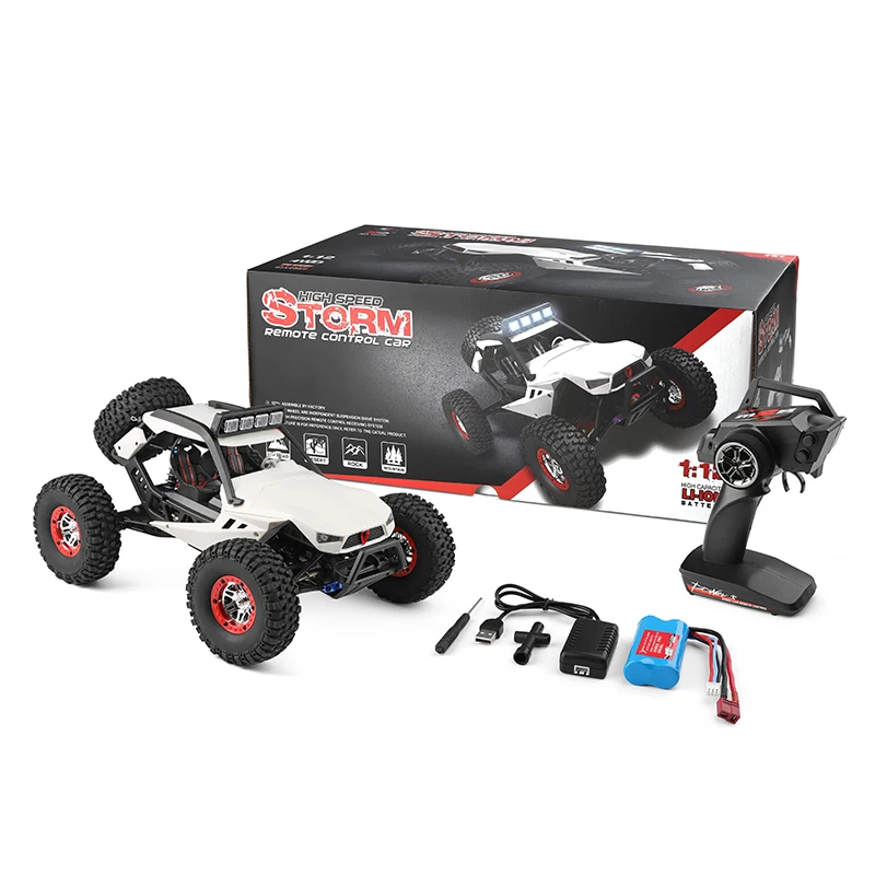 WL TOYS 12429  1 / 12 Scale  2.4GHZ 4WD High Speed 40km/h RC Truck with LED