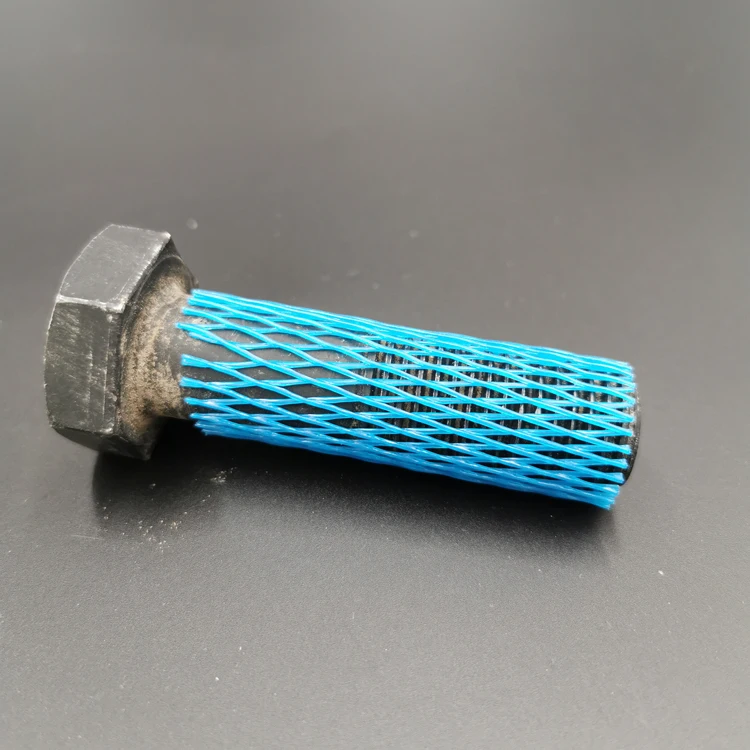 LDPE protective sleeve net for workpiece PE Plastic Mesh Tubular Protective Sleeve Netting for Metal Parts