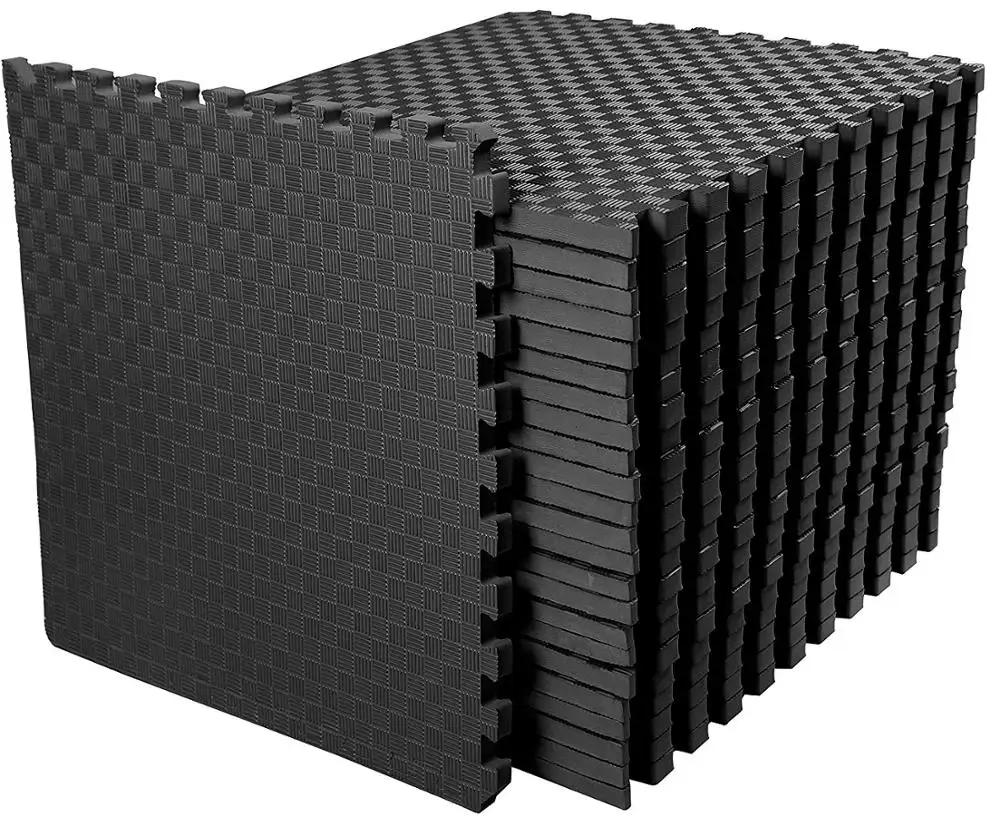 Rubber PVC flooring heavy interlocking floor tile for garage