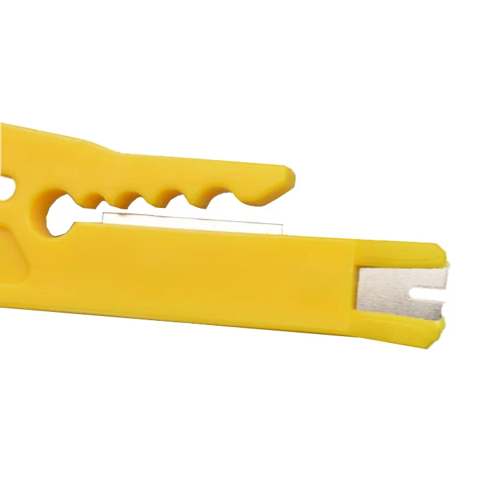 
Accept Small MOQ Order Yellow Color Mini Power Cable Splitter Knife Internet Cable Cutter 