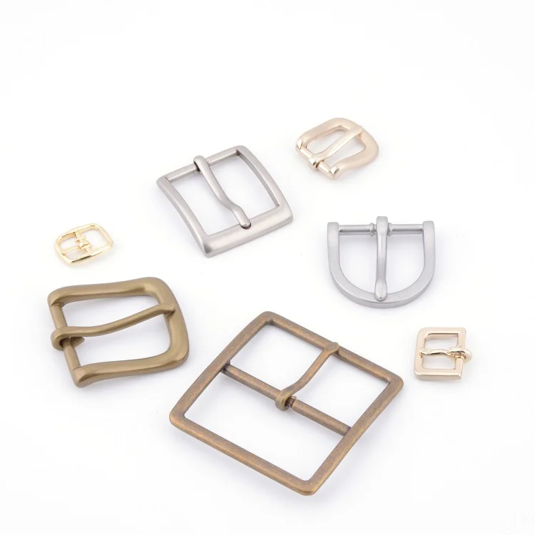 Brass Hardware Bag Parts Vintage Style Plating 50mm Metal Belt Buckles for Bags Webbing Strap Leash