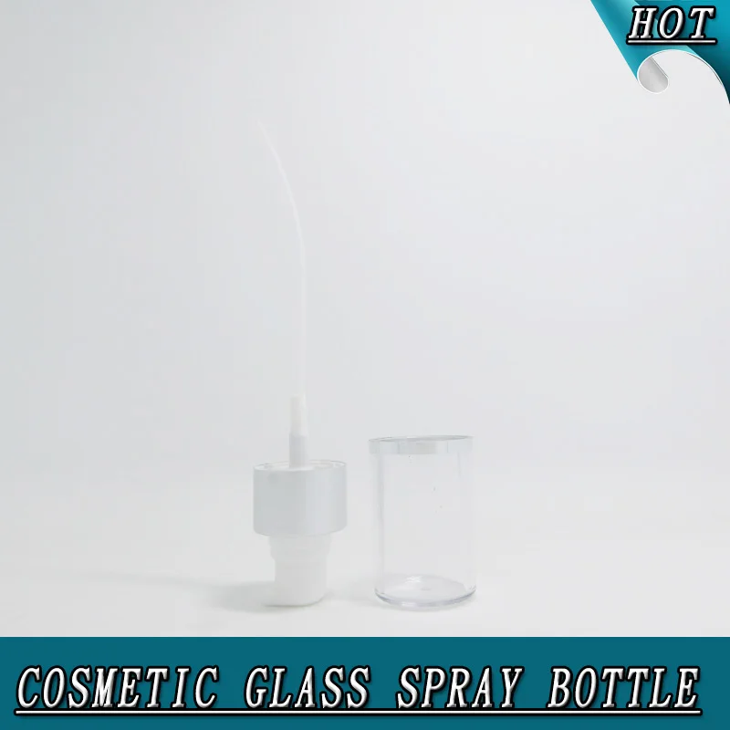OEM 100ML cylinder cosmetic glass bottle and jars frosted glass bottle with matte silver pump