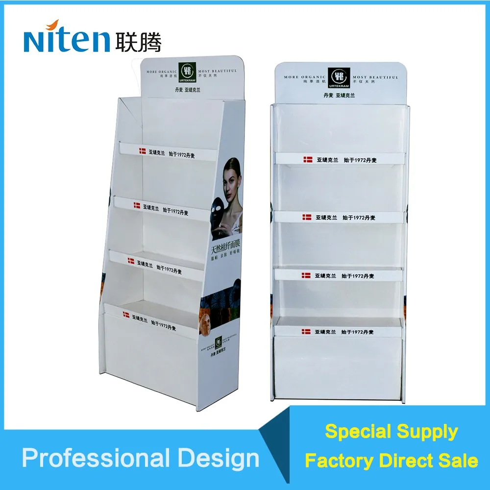 Cardboard Display Counter Rack 2 Tier LOT Corrugated Paper Shelves for Store Display Promotional Marketing Display Stand