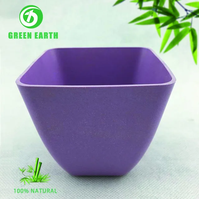 
Promotional compostable biodegradable green flower garden pot in bamboo fiber 