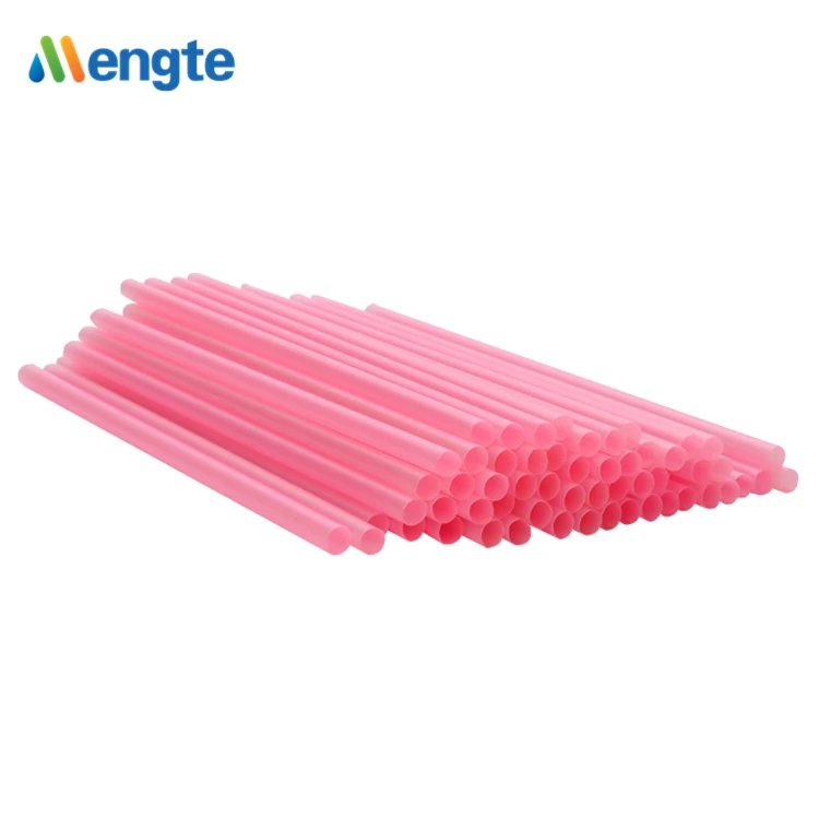 Manufacturer Customized Produced Fully Compostable Pink Color Cold Straight PLA Straws