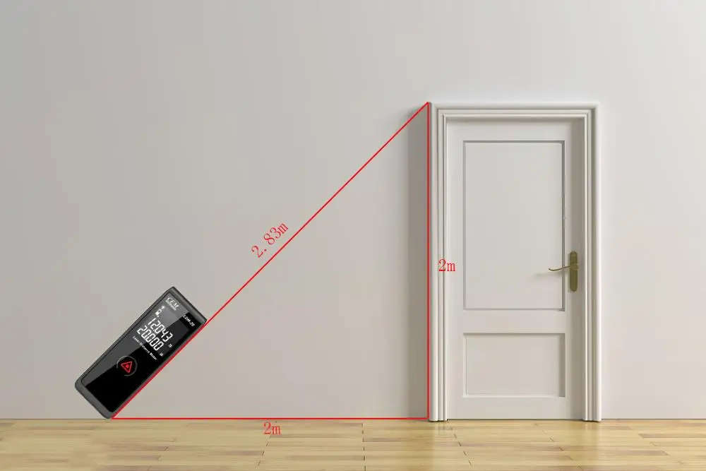 
CEM LDM-20 65ft/20m MINI Laser Distance Measure with Highlight LCD Display Battery Include 