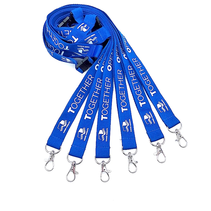 Wholesale Personalized Polyester Silk-screen Lanyard with Logo Custom