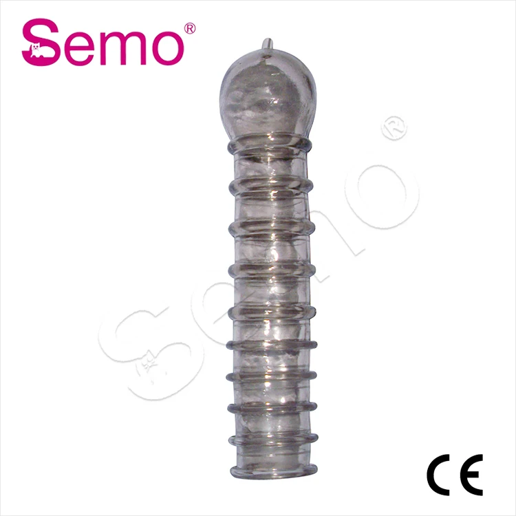
Factory Cheap Super Soft Reusable Dick Sleeves Male Penis Enlargement Sexy Silicone Dildo Condoms for Men 