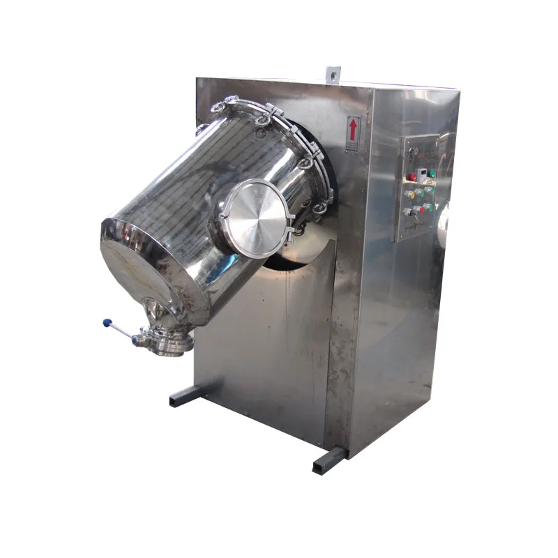 JINHE brand JHN55 stainless steel 304 dry food powder 3D mixer coffee powder mixer