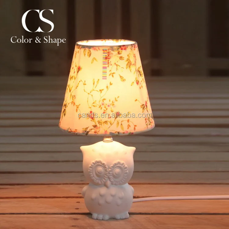 Романтика домашняя настольная лампа Светодиодная настольная лампа в форме Совы в стиле ретро декоративная Милая Элегантная настольная лампа ручной работы абажур