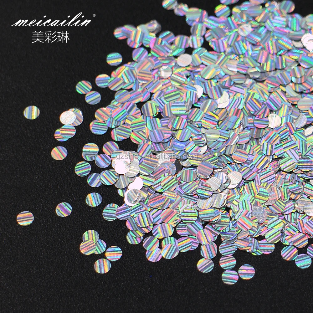 New Nail Products 1.2mm 2mm 3mm Laser Sequins Design for Nail Art Salon Beauty DIY