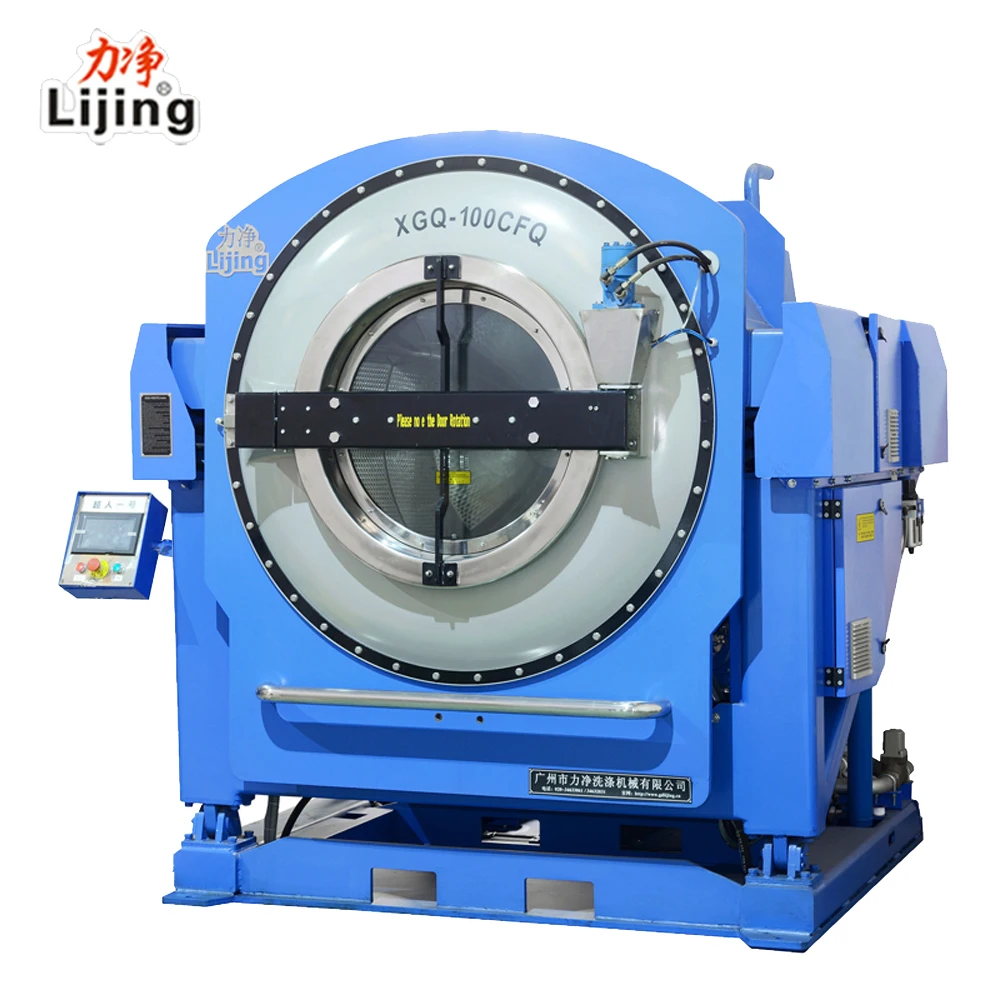 
100kg fully automatic tilting type intelligent commercia complete laundry equipment 