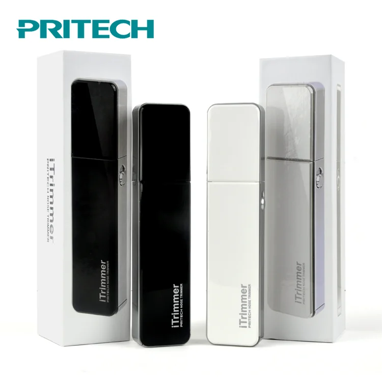  Машинка для стрижки волос на батарейках PRITECH 2xAAA триммер в носу со светодиодным фонариком