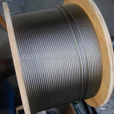 Manufacture 316 7x19 6mm stainless steel wire rope