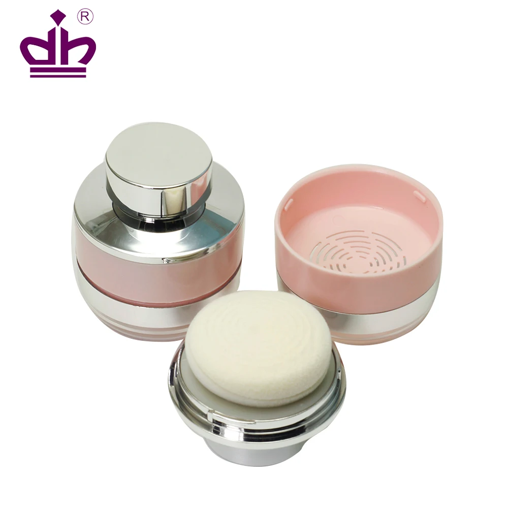 
BB cream air cushion case packaging cosmetic compact powder case with puff 