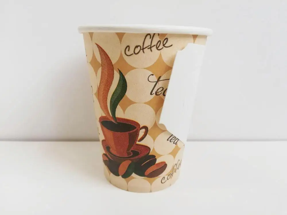 
wholesale China supplier cheap price for single wall 7oz/8oz/9oz paper coffee cups with handle for hot coffee drink 
