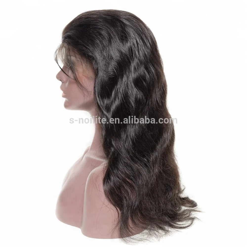 
whole indian remy hair glueless body wave lace front wig manufacturer 