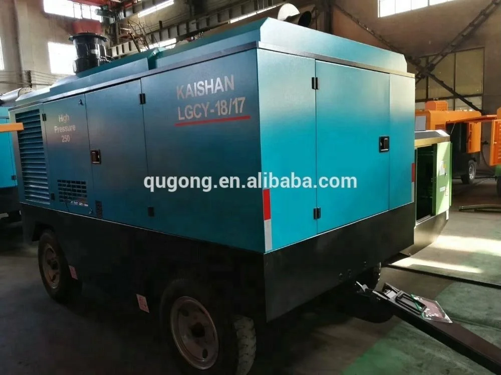 LGCY -18/17 Kaishan Diesel Mobile Screw Air Compressor with Trailer