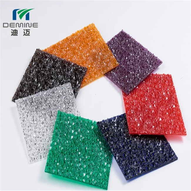 
embossed color polycarbonate solid sheets 