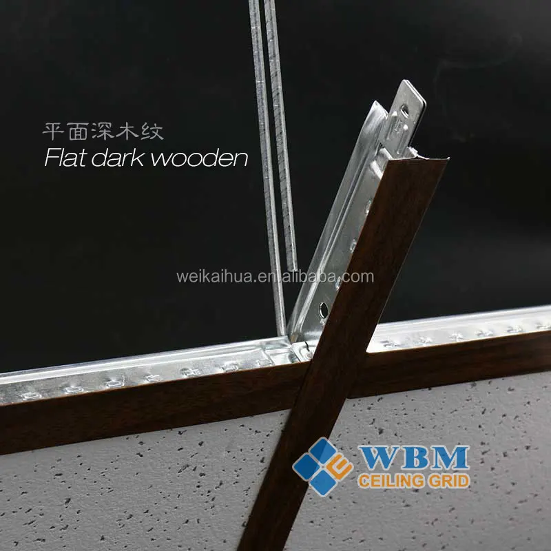 High quality fire rust proof CHINA T bar Suspended galvanized ceiling t grid components ceiling frames paint keel