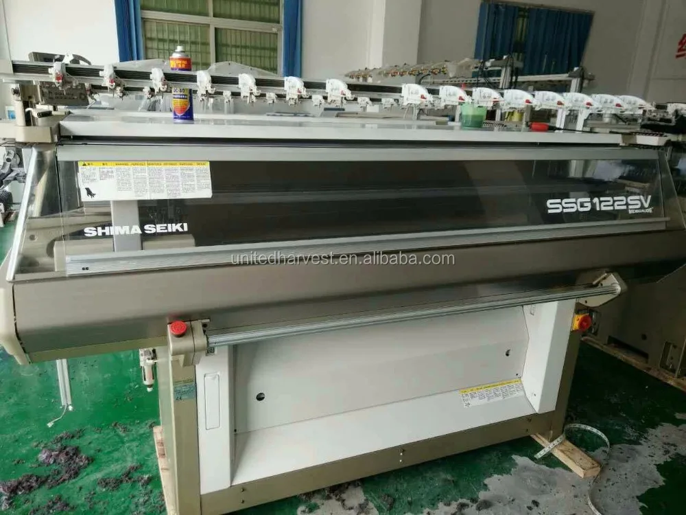 
GOOD condition jacquard type computerized flat knitting machine SHIMA SEIKI SSG122SV 