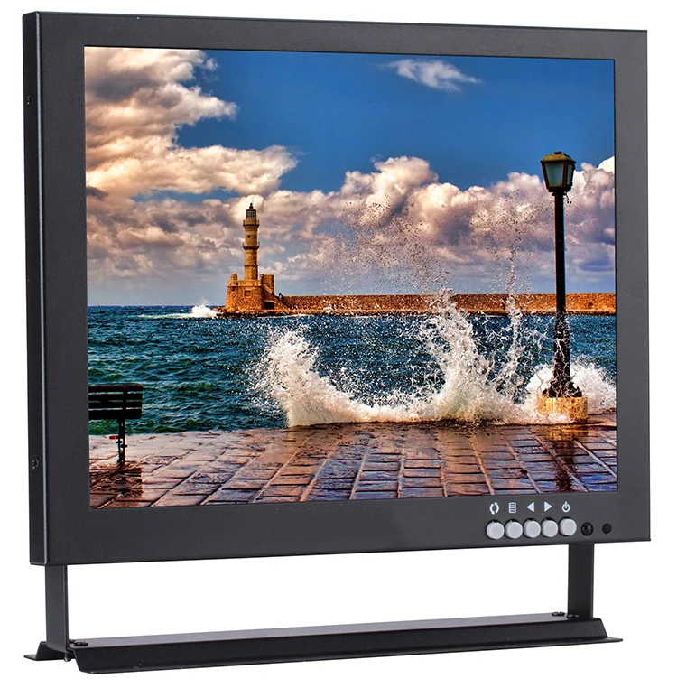 
High Definition Security LED Backlight Square 19 Inch CCTV BNC Monitor 