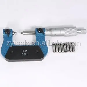 
QLR Screw Thread meauring outside Micrometer With Anvils in fiited case 
