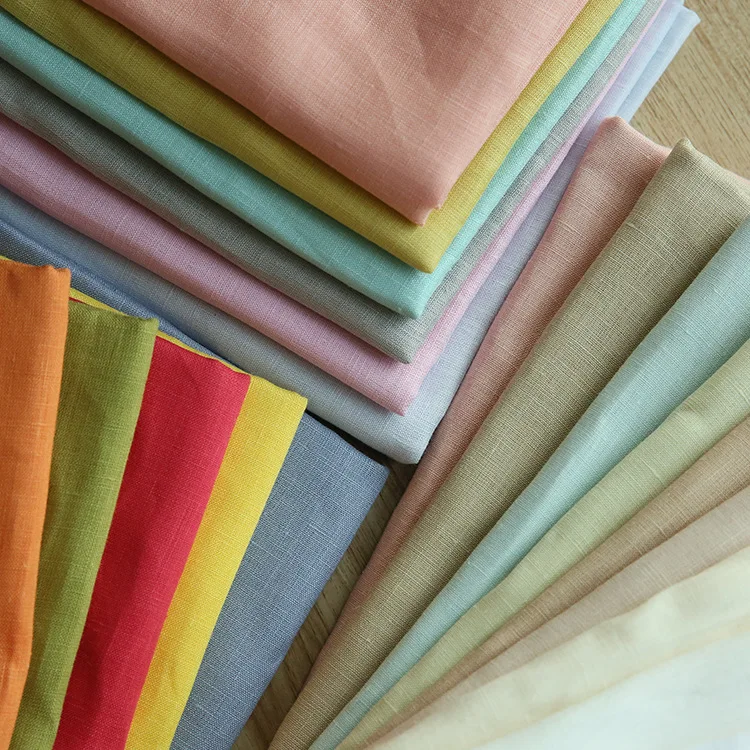 Лидер продаж, летнее платье, ткань для девочек, 100% чистая льняная ткань, оптовая продажа