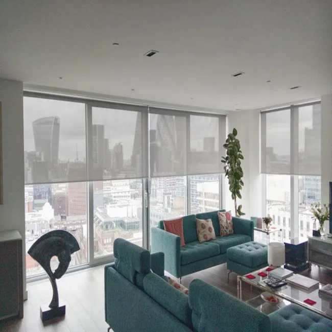 smart home  motorized wifi control custom make roller blinds