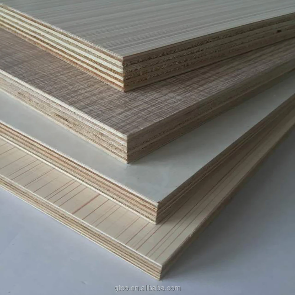 4x8 Poplar core Melamine laminated plywood for Furniture