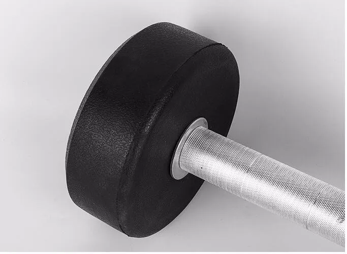 Оборудование для тренажерного зала, тяжелоатлетика, оптовая продажа, набор гантелей с круглой головкой, круглые резиновые гантели