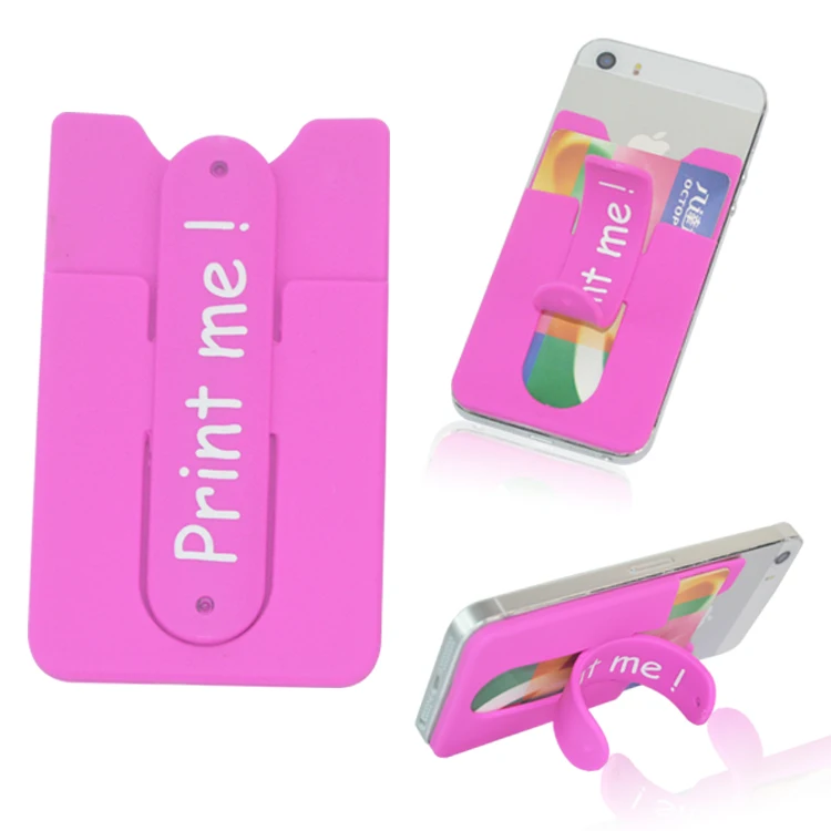 Mobile Phone Silicone Sticky card holder stand
